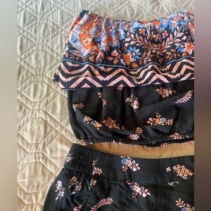 EXPRESS Floral Tube Top and Shorts Sets